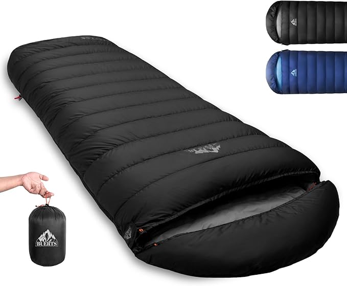 Down Sleeping Bag for Adults. 680FP Ultralight Portable, Backpacking Sleeping Bag for Hiking, Camping, Mountaineering, expeditions and Backpacking. with Compression Sack