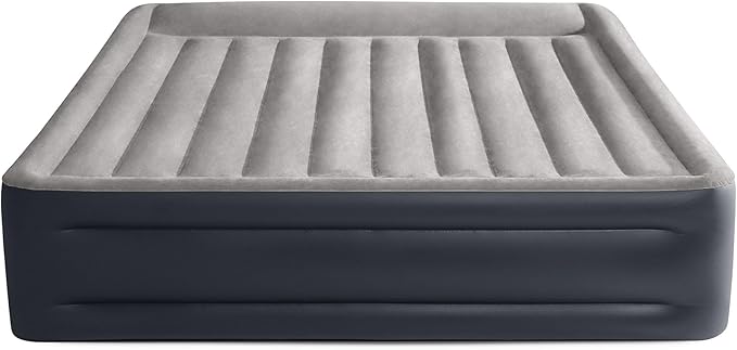 Intex King Air Mattress, Dura-Beam Plus 16.5" Inflatable Bed with Built-in Pump