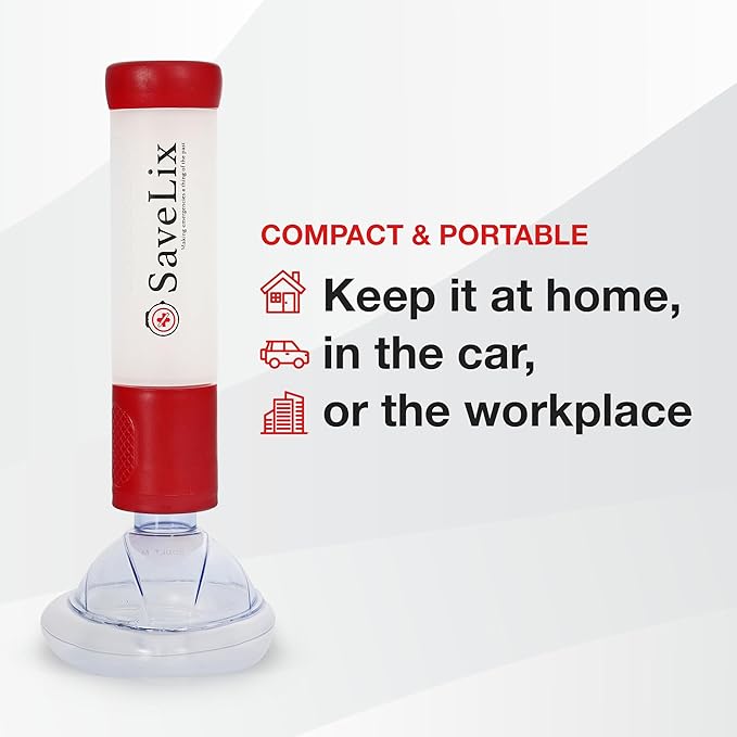 Anti-Choking Device – Portable Airway Suction Device & First Aid Kit for Adults & Children – Lightweight & Compact Emergency Solution for Home, Car & Travel