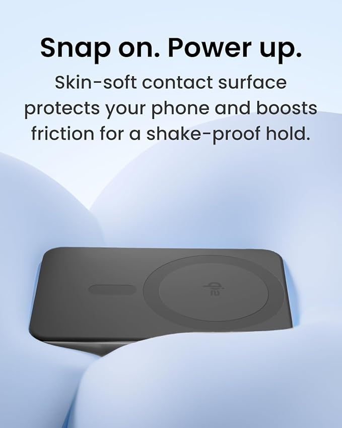 sharge AeroMag Magsafe Portable Charger,Magnetic Power Bank,15W Qi2 Fast Charging Battery Pack Designed for iPhone 17 Pro/16/15/14 (Sky Blue 5K)