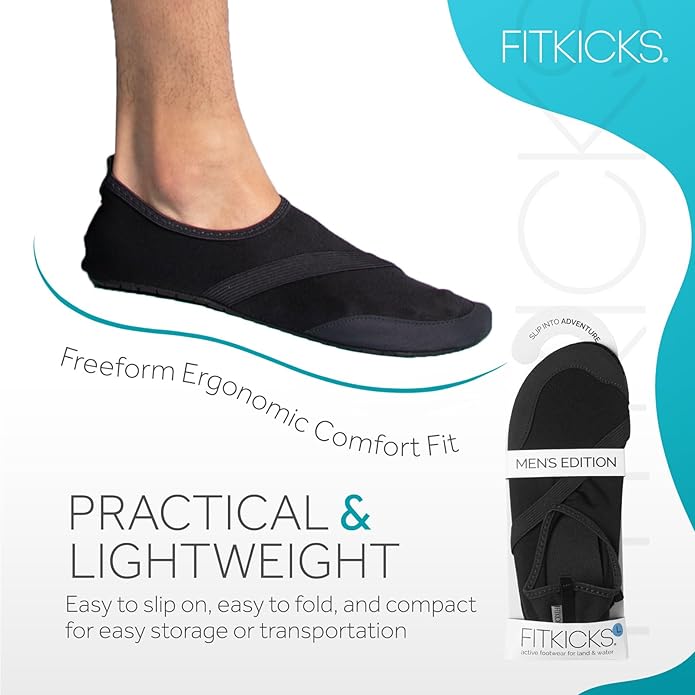 FITKICKS Active Men's Footwear Foldable Water Shoes