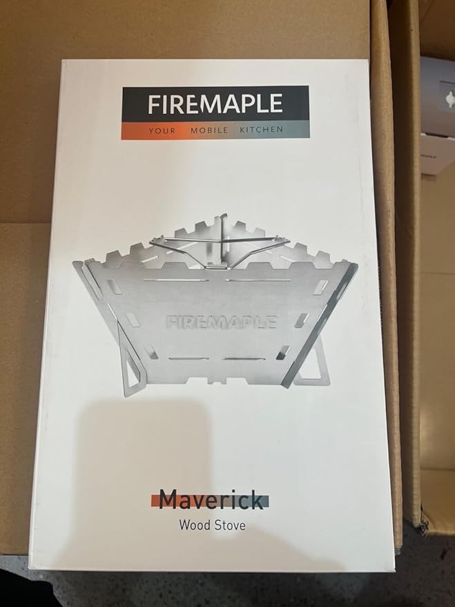 Fire Maple Maverick Wood Stove | Portable Durable Stainless Steel Campfire Stove | Ideal for Camping Backpacking Hiking Trips (Triangle Version)