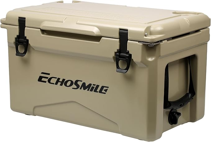 EchoSmile 25/30/35/40/60/75 Quart Rotomolded Cooler, Built to Stand up to The Rigors of The Journey