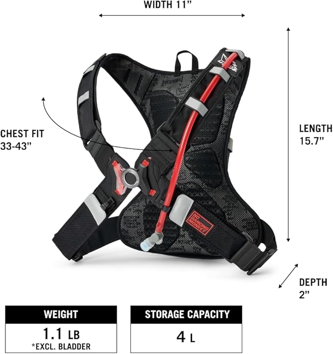 USWE Outlander Hydration Pack with Water Bladder, Hydration Backpack - Backpack for Cycling, MTB, Trail Running & More