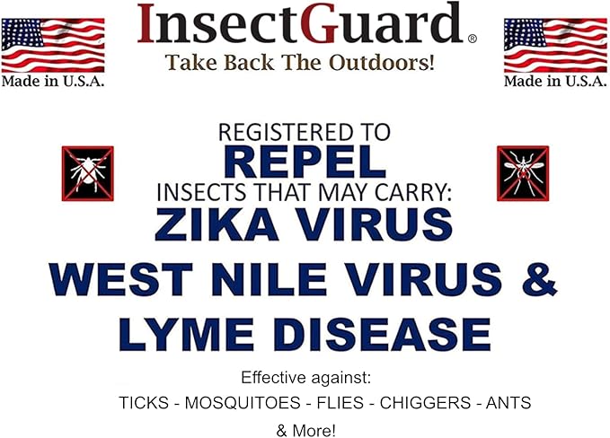 Permethrin Treated Repels Tick Mosquitoes Flies Chiggers & More Insect Repellent Lower Packages