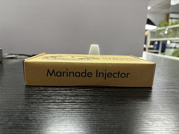 Stainless Steel Meat Injector Syringe Kit with 4 Marinade Needles for BBQ Grill Smoker, 2-oz Large Capacity, Both Paper User Manual and E-Book Recipe