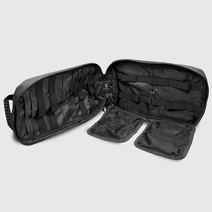 MediTac Large Hawk Type Tactical Trauma Bag Feat. Hook-and-loop Fastener Bag Backpack, MOLLE Bag Rucksack Pack - Black