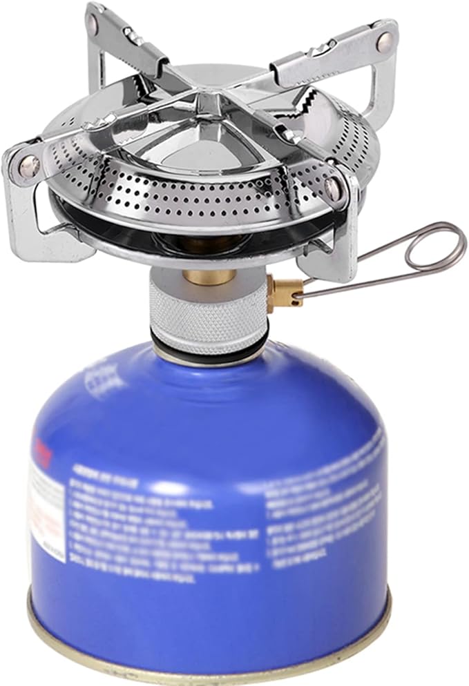 Restokki Camping Stove，Backpacking Stove，Camping Stove Propane，Portable Gas Stove Camping，Camping Grill for Outdoor Backpacking Hiking and Picnic