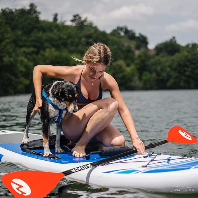 SUP Paddle Board Paddle - Adjustable Paddleboard Paddle Oar 4-Piece Floating Aluminum SUP Kayak Paddle