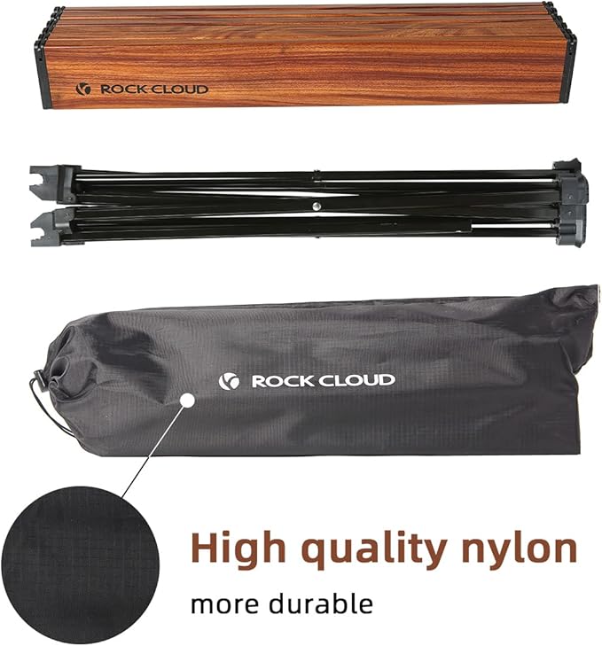 ROCK CLOUD Portable Camping Table Ultralight Aluminum Folding Beach Table Camp for Camping Hiking Backpacking Outdoor Picnic, Small