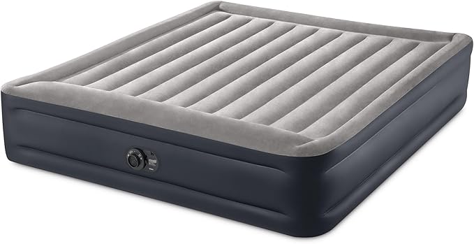 Intex King Air Mattress, Dura-Beam Plus 16.5" Inflatable Bed with Built-in Pump