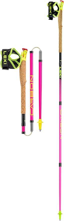 LEKI Ultratrail FX.One Carbon Collapsible Lightweight Trekking Poles for Hiking & Trail Running