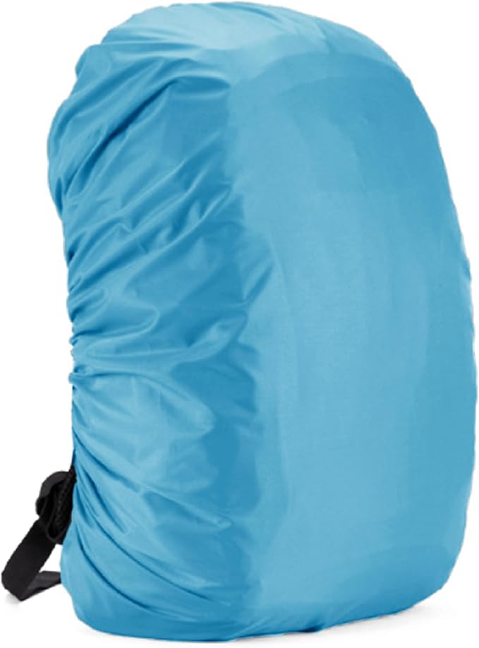 Silfrae Waterproof Rucksack Cover Backpack Rain Cover 30L-100L for Travel Climbing Hiking (Lake Blue, 50L-60L)