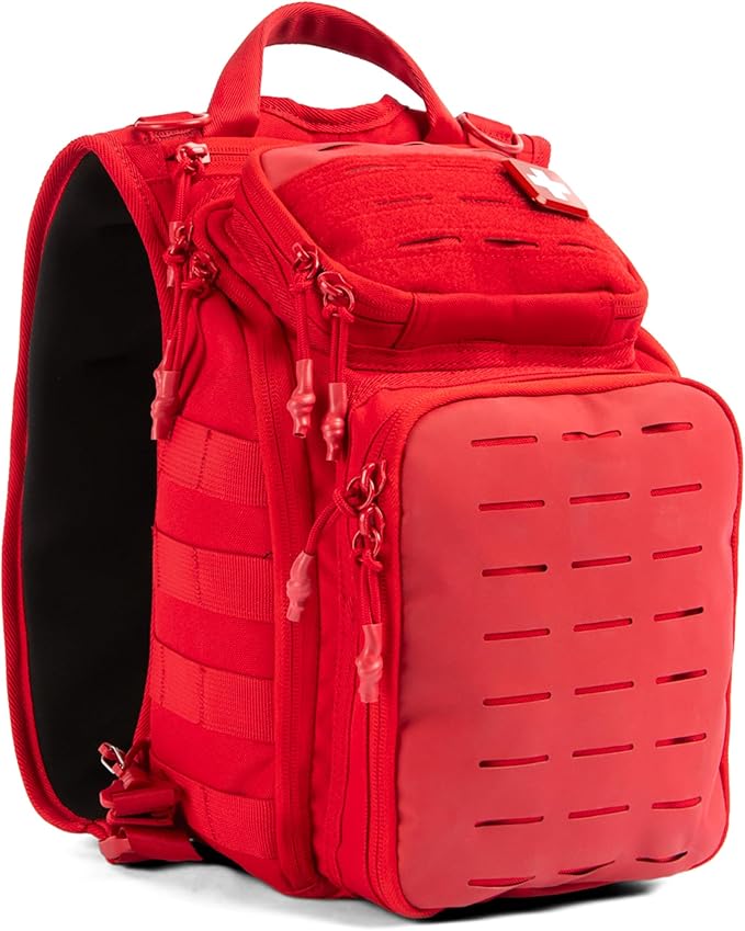 My Medic Recon PRO - HSA FSA First Aid Kit - 250+ First Aid and Survival Essentials, Supplies, & Must Have IFAK for Home, Car, Office or Business - Red