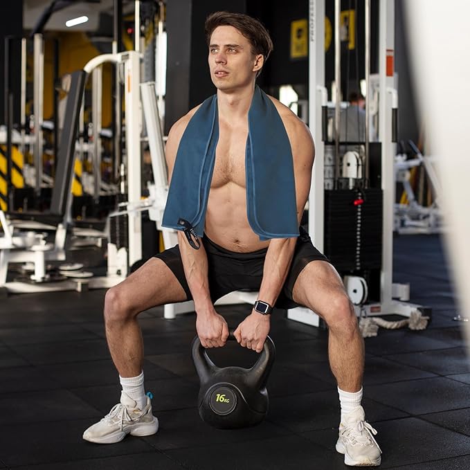 BOGI Microfiber Travel Sports Towel-Quick Dry Towel, Soft Lightweight Microfiber Camping Towel Absorbent Compact Travel Towel for Camping Gym Beach Bath Yoga Swimming Backpacking (M:40''x20''-Grey)