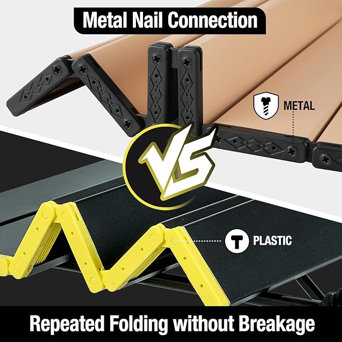 VILLEY Portable Camping Side Table, Ultralight Aluminum Folding Beach Table with Carry Bag for Outdoor Cooking, Picnic, Camp, Boat, Travel