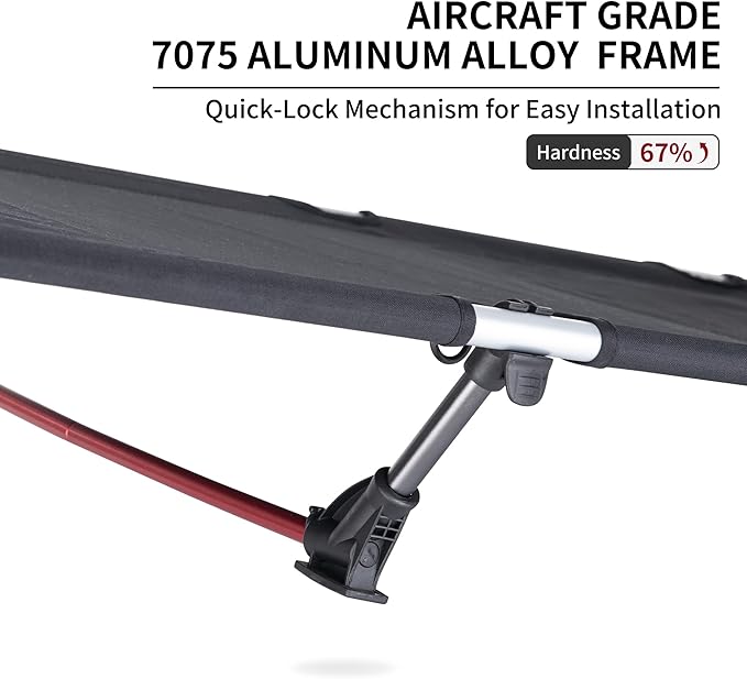 Naturehike GreenWild Camping Cot, Ultralight Folding Backpacking Cot, Supports 330lbs, Portable Camping Bed for Adults for Camping Hiking Travel Home, Black