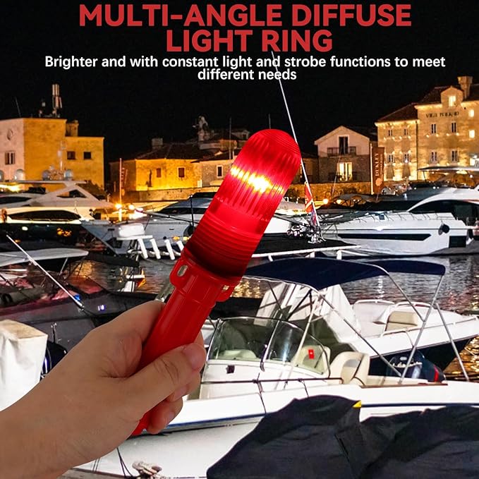 2PCS Boat Flares,Boat Flares Coast Guard Approved Marine, Flares for Fishing Boats, Life Rafts & Emergency Signaling