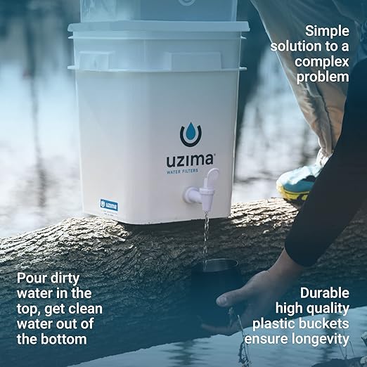 UZ-2 Camping Water Filter and Drinking Water Filter System, Portable Travel Alternative to Purification Systems, for Camping, Backpacking, and Hiking