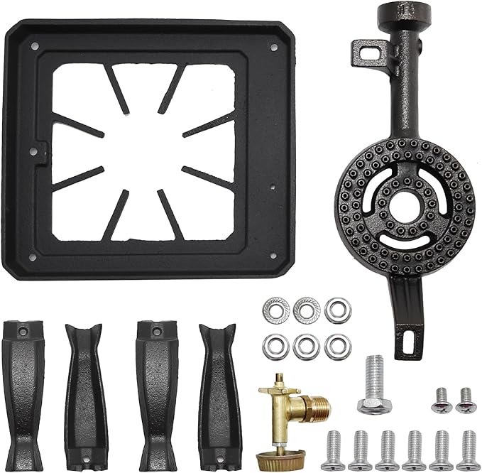 EATAKWARD Portable Gas Stove, Iron Propane Camping Stoves LPG Gas Cooker, Outdoor Stove for BBQ,15000 BTU Camping Stove