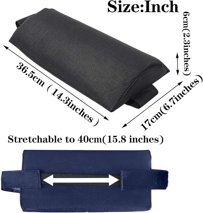 Ostlttyn Pillow - Soft Removable Padded Cushion Headrest with Elastic Band, Universal for Zero Gravity Chair, Lounger, Patio Recliner, Blue