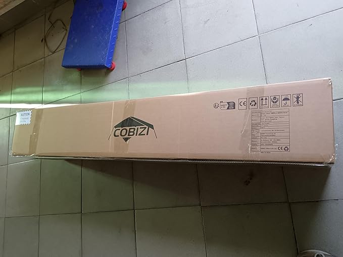 COBIZI 6.6x6.6 Pop Up Canopy Without Sidewall,Heavy Duty Canopy UPF 50+ All Season Wind Waterproof Commercial Outdoor Party Tents for Parties Canopy Gazebo with Storage Bag(6.6 x 6.6 ft Blue)