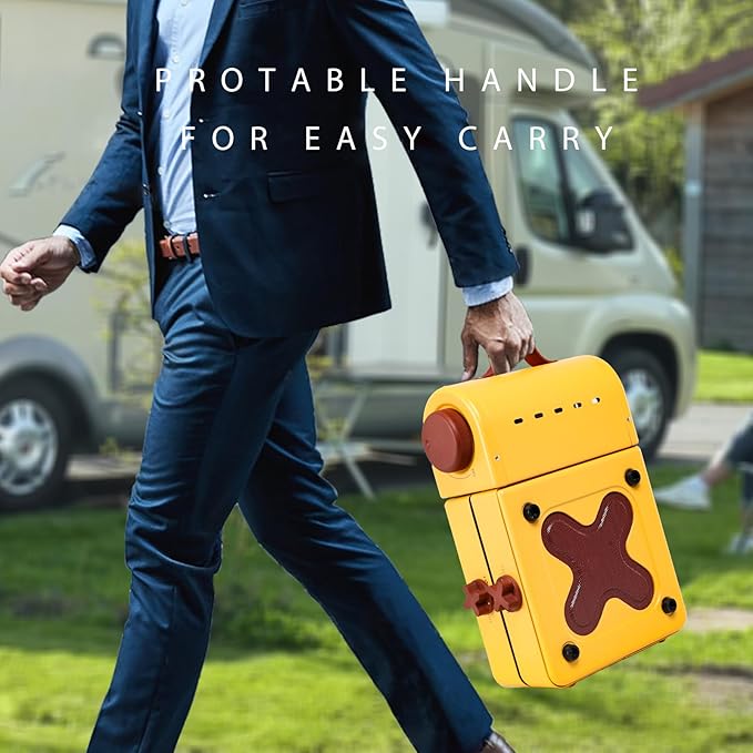 Aircity 2 Burner Folding Camping Stove - Portable Propane Stove with Adjustable Burners, Perfect for Camping, Picnics, Outdoor Activities, and Emergency Use (16,000 BTU)