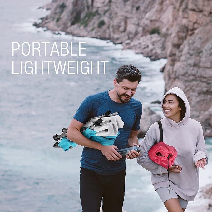 HAUSHOF High Back Beach Chair, Mesh Back Folding Chair, Lightweight Low Seat Camping Chairs with Cup Holder, Carry Bag, Padded Armrest for Outdoor Beach Lawn Camping Picnic Festival