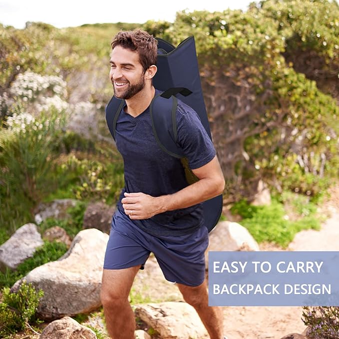 PLKO Camping Chairs with Canopy, Portable Quad Lawn Chair for Adults, Folding Recliner Chair with Cup Holder Outdoor Events and Shade- Support 330 LBS