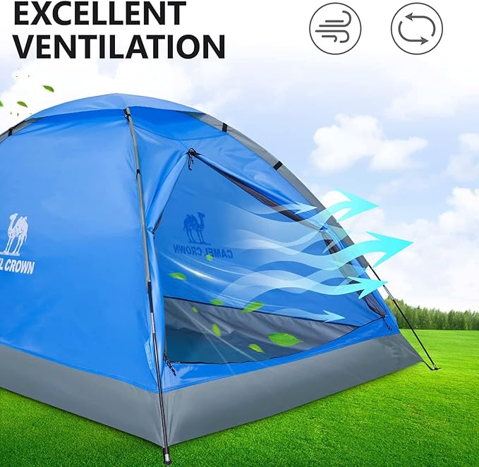 CAMEL CROWN Tents for Camping 2/3/4/5 Person Camping Dome Tent, Waterproof,Spacious, Lightweight Portable Backpacking Tent for Outdoor Camping/Hiking