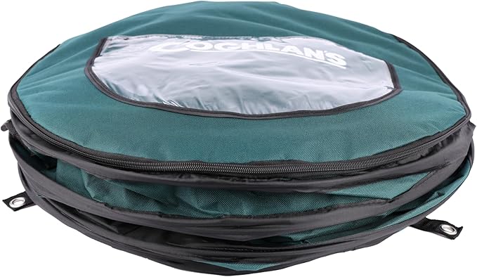 Coghlan's Deluxe Durable Pop-Up Trash Can – Collapsible Garbage Bin with Zippered Lid, Bag Clips, and Anchoring Points for Camping, Home, and Outdoor Use – 29.5 Gallon