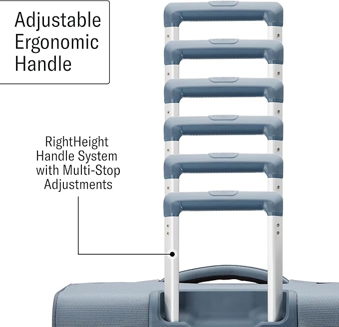 Samsonite UpLIFT Lightweight Softside Carry-On Luggage with Spinner Wheels - Expandable - Airline-Approved, Polyester Soft Suitcase for Ultra Light Travel - Elemental Blue