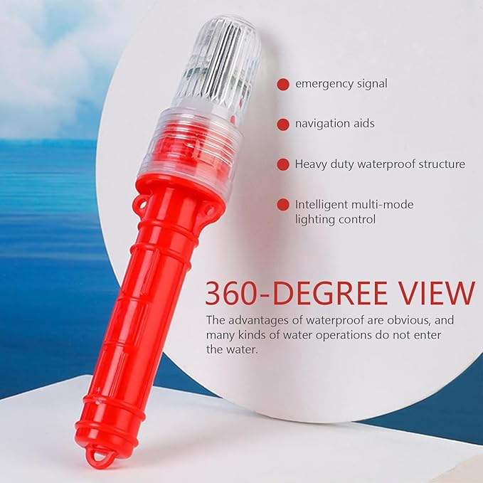 3PCS Boat Flares – Boat Flares Coast Guard Approved Marine | Waterproof Emergency Signals for Fishing Nets, Buoys & Boats