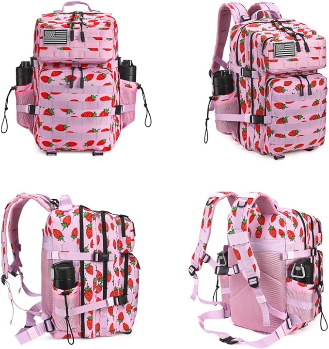 Military Tactical Backpack 45L Large Tactical Backpack for Men, Hiking Rucksack With Bottle Holder