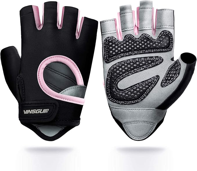 VINSGUIR Workout Gloves for Men and Women, Weight Lifting Gloves with Excellent Grip, Lightweight Gym Gloves for Weightlifting, Cycling, Exercise, Crosstraining, Pull ups, Fitness, Climbing and Rowing