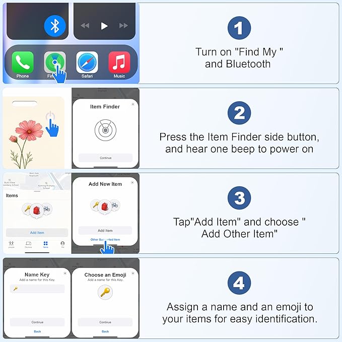 Wallet Tracker Card (iOS Only), Rechargeable Bluetooth Smart Tracking for Apple Find My Compatible Anti Tracker for Men Women Slim Item Locator for Purse Passport Key Luggage Tag (1Pcs/OCT FLR)