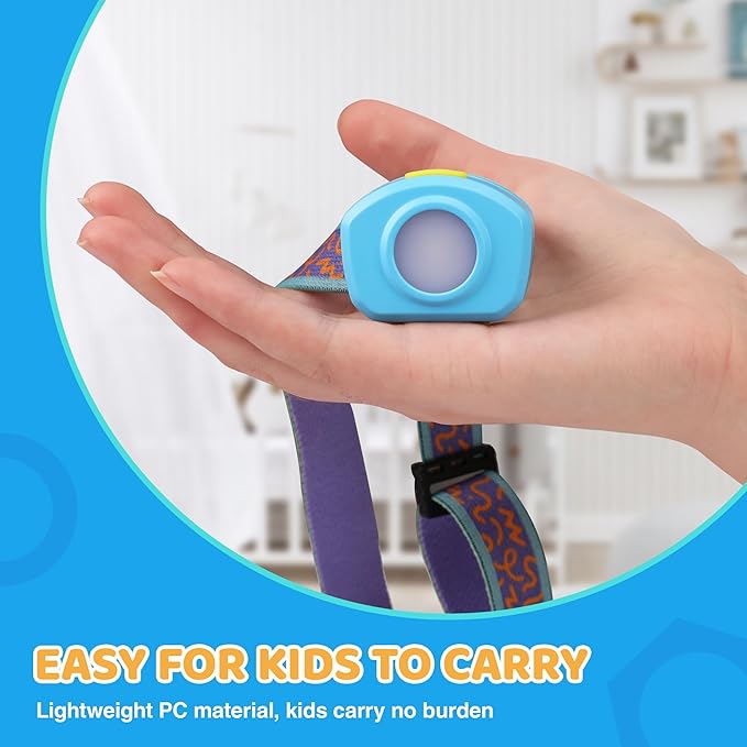 EverBrite LED Headlamp Rechargeable Kids Headlamp with RGB Mode and Adjustable Headband, 3 Modes Multicolor Headlamp for Camping, Reading, Exploring, Halloween, Christmas