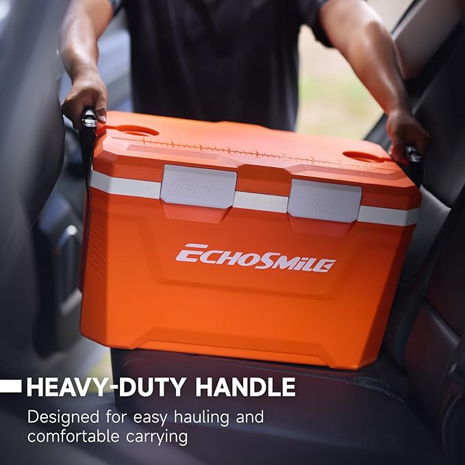 EchoSmile Ultra-Light Hard Cooler 35L/37qt, Outdoor Insulated Ice Chest Box