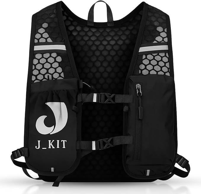 Running Hydration Vest,Running Vest with Phone Holder Pouch & Water Bottle Holder,Adjustable Belt,Hydration Vest for Men and Women