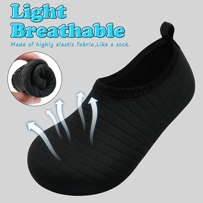 Deevike Kids Water Shoes Boys Grils Barefoot Quick Dry Aqua Socks Beach Shoes for Toddler Sports Swim Surf Outdoor Walking