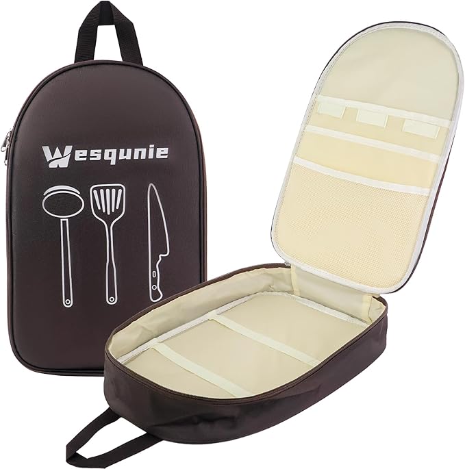 Camp Kitchen Organizer, Multi-Pocket Camping Cooking Utensils Bag, Waterproof Portable Storage for BBQ Outdoor Cooking Essentials