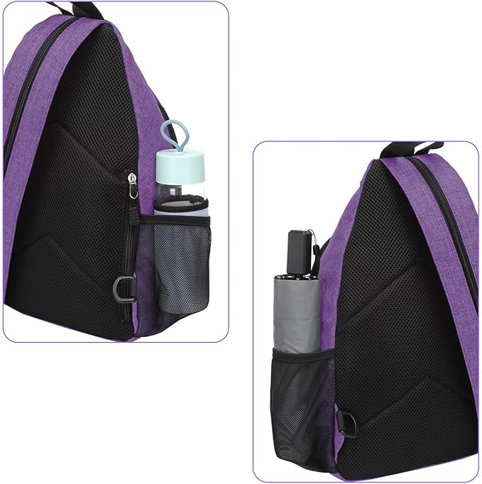 MOSISO Sling Backpack Travel Hiking Daypack, Crossbody Convertible Sling Bag with Front Pocket One Shoulder Chest Bag