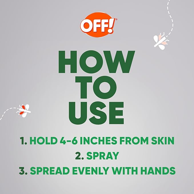 OFF! Deep Woods Insect Repellent VII Spritz, Bug Spray with Long Lasting Protection from Mosquitoes and Ticks, 6 oz