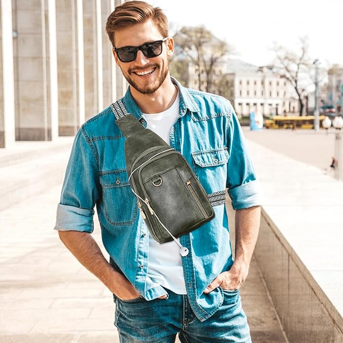 Cross Body Bags for Woman Men Sling Bag Chest Bag with Adjustable Strap Crossbody Handbags Women's Crossbody Bags