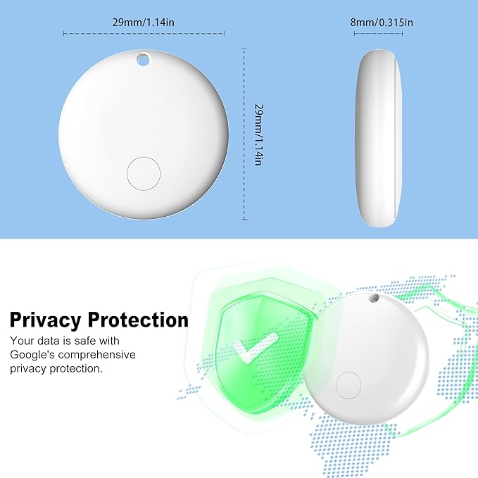 Air Tag for Android Air Tags-4 Pack Android（NOT for iOS） Bluetooth Tracker for Android Smart Tracking Tag for Google Find Hub Device App. Finder for Suitcase, Backpack, Purse,Keys, Luggage,etc