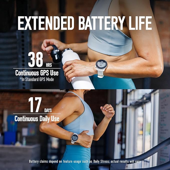 COROS PACE 3 GPS Sport Watch –Lightweight, Comfortable Running Watch, 17-Day Battery Life, Accurate GPS, Heart Rate Monitor, Navigation, Sleep Tracking, Training Plan, Run, Bike, and Ski-Chalk Nylon