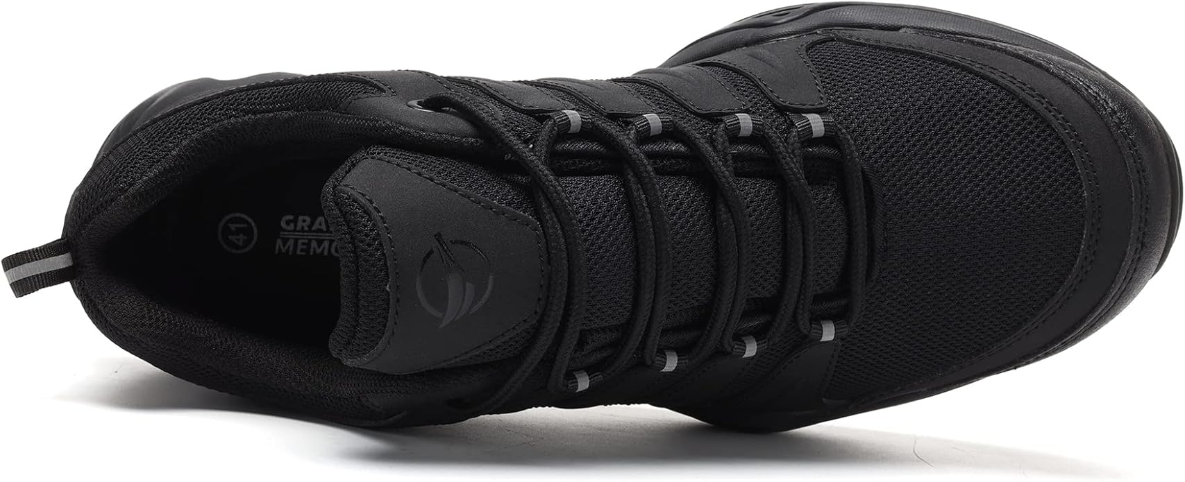 Grand Attack Men's Waterproof Hiking Shoes Lightweight Approach Trekking Comfortable Backpacking Boots Non Slip Work Shoes Outdoor Camping Travel Sneakers