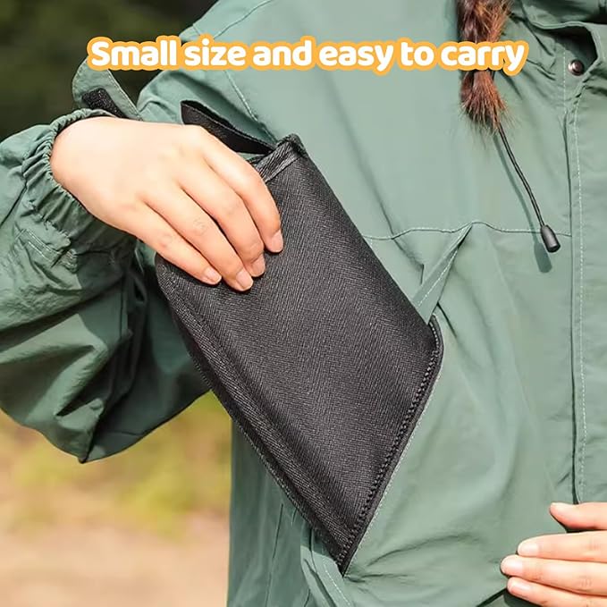 Portable Collapsible Stool & Folding Chair, Lightweight Portable Chair for Adults, Holds Up to 250LBS, Small Camping Stool for Hiking & Fishing