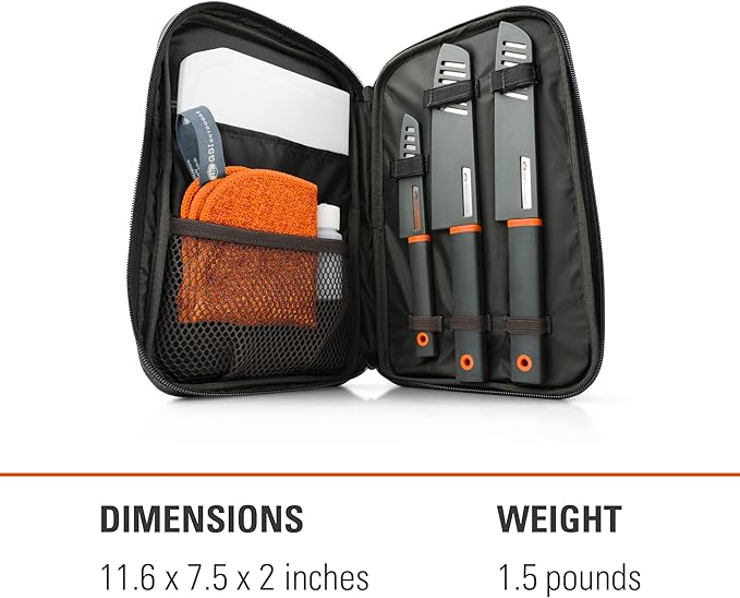GSI Outdoors Santoku Knife Set, Compact 6-Piece Camping Chef Knife Kit with Cutting Board, Sheaths, Soap Bottle & Travel Case