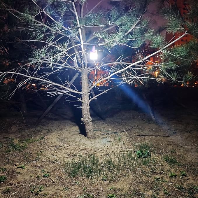 Solar Camping Lamp LED Tent Lights Waterproof Remote Control 4000mah 5 Mode USB Rechargeable Portable Lantern Blub Hanging for Home Indoor Outdoor Emergency Courtyard Power Outage 3 Pack